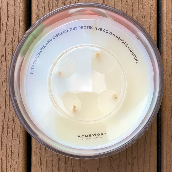 🆕HARRY SLATKIN HOMEWORX “PEPPERMINT SNOWDROP” 18oz CANDLE 4-WICK NWT!!! - Picture 2 of 5